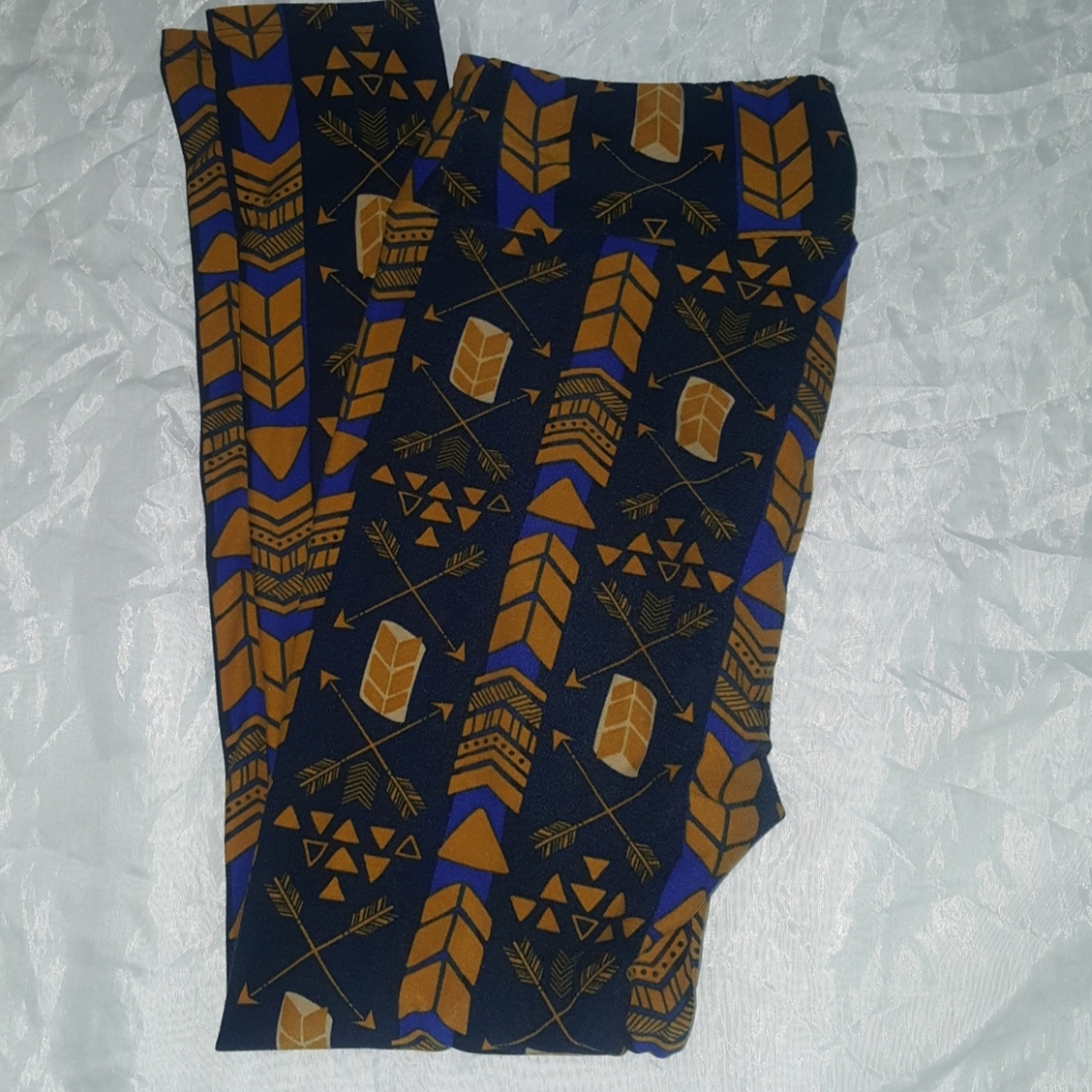 ☆SALE 5 for $25☆  gold & blue leggings